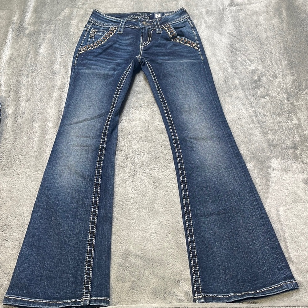 Girls Size 7 Miss Me Bootcut Jeans